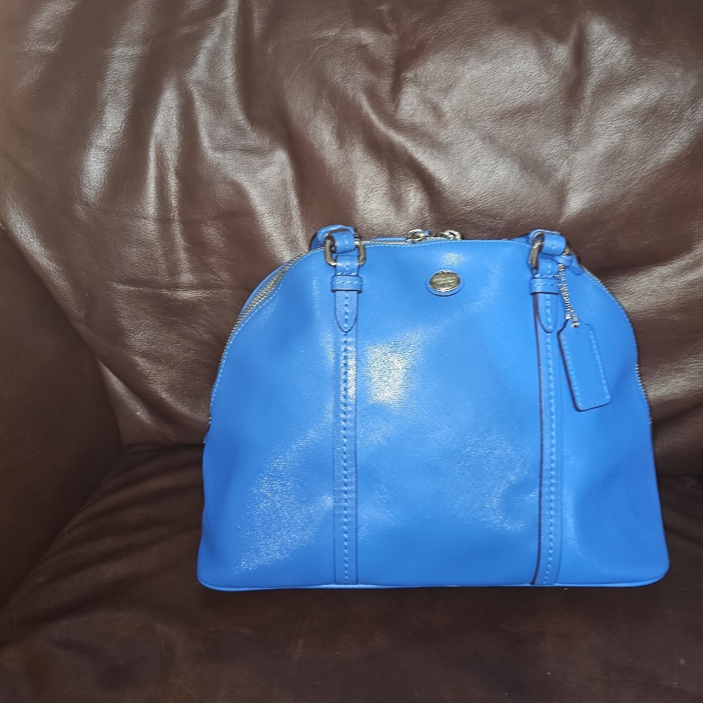 NWOT Coach Peyton Leather Cora Domed Satchel F25671